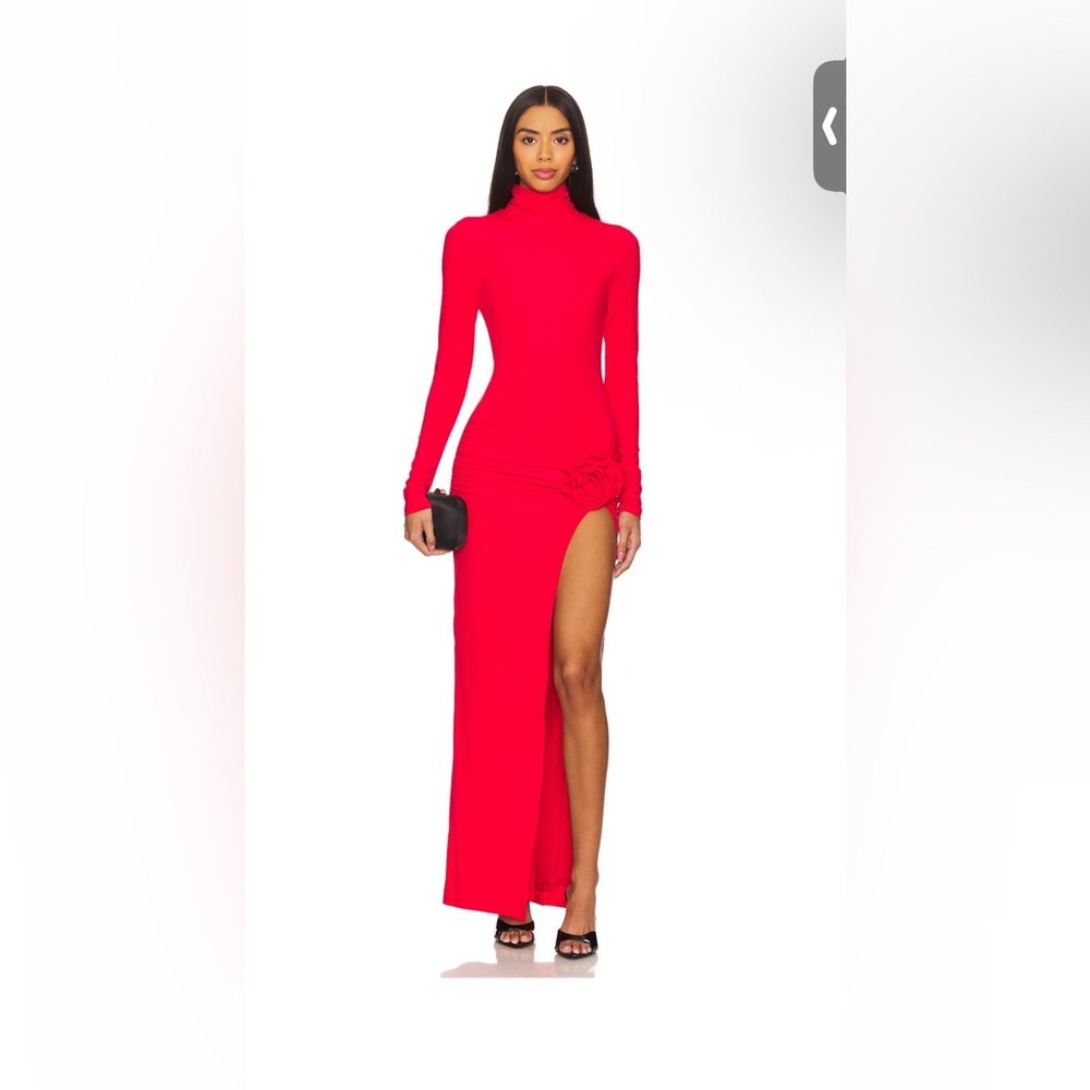 Chic Long Sleeve Red Dress